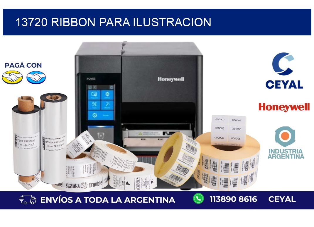 13720 ribbon para ilustracion