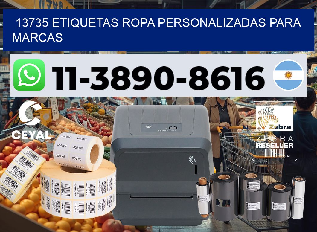 13735 Etiquetas ropa personalizadas para marcas