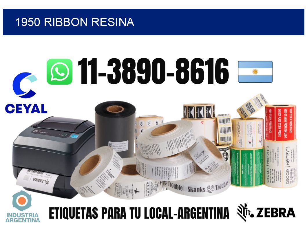 1950 ribbon resina