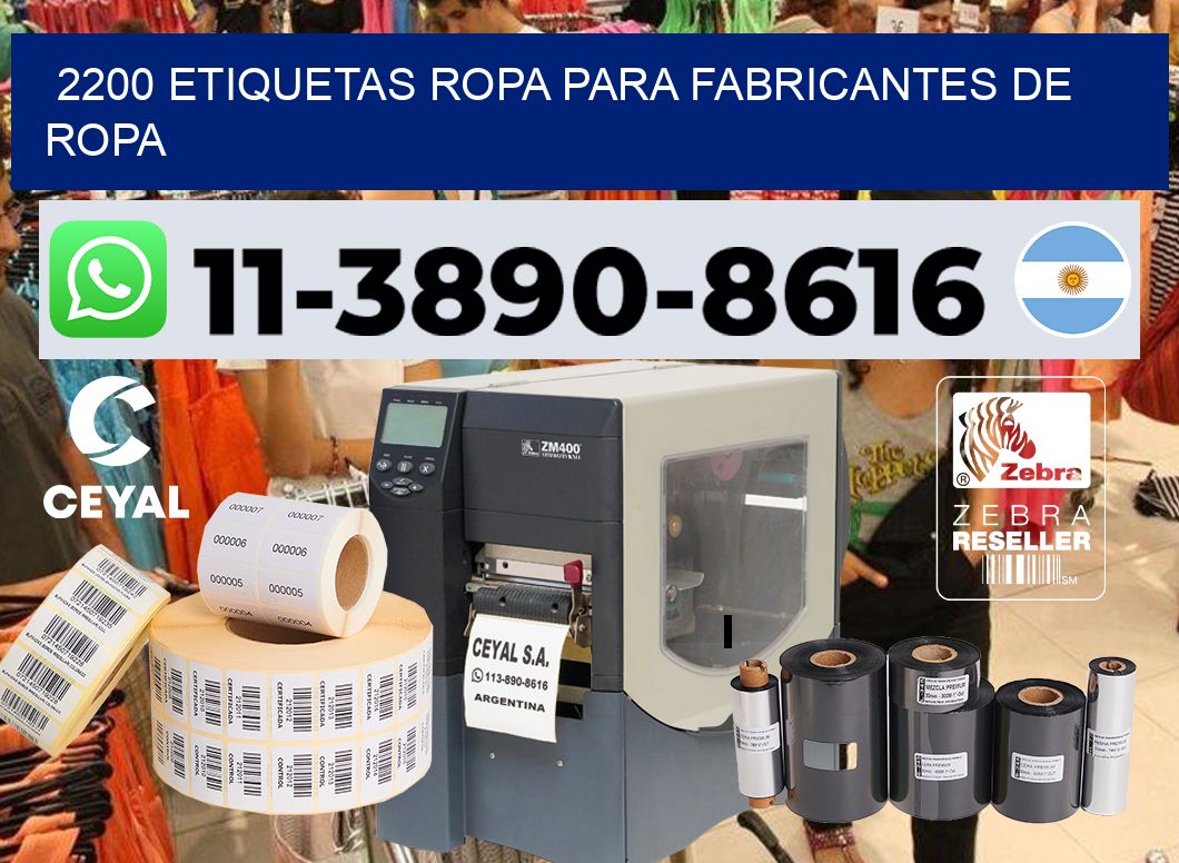 2200 Etiquetas ropa para fabricantes de ropa
