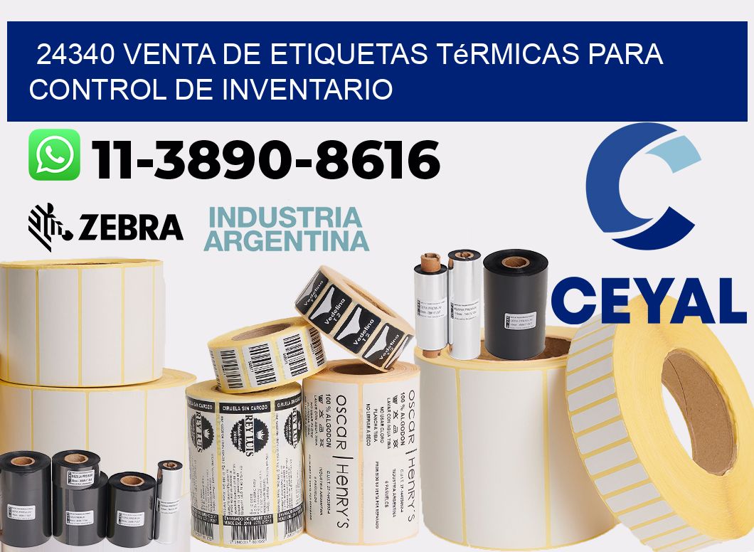 24340 venta de etiquetas térmicas para control de inventario