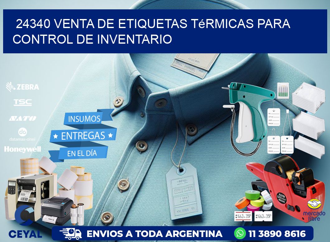 24340 venta de etiquetas térmicas para control de inventario
