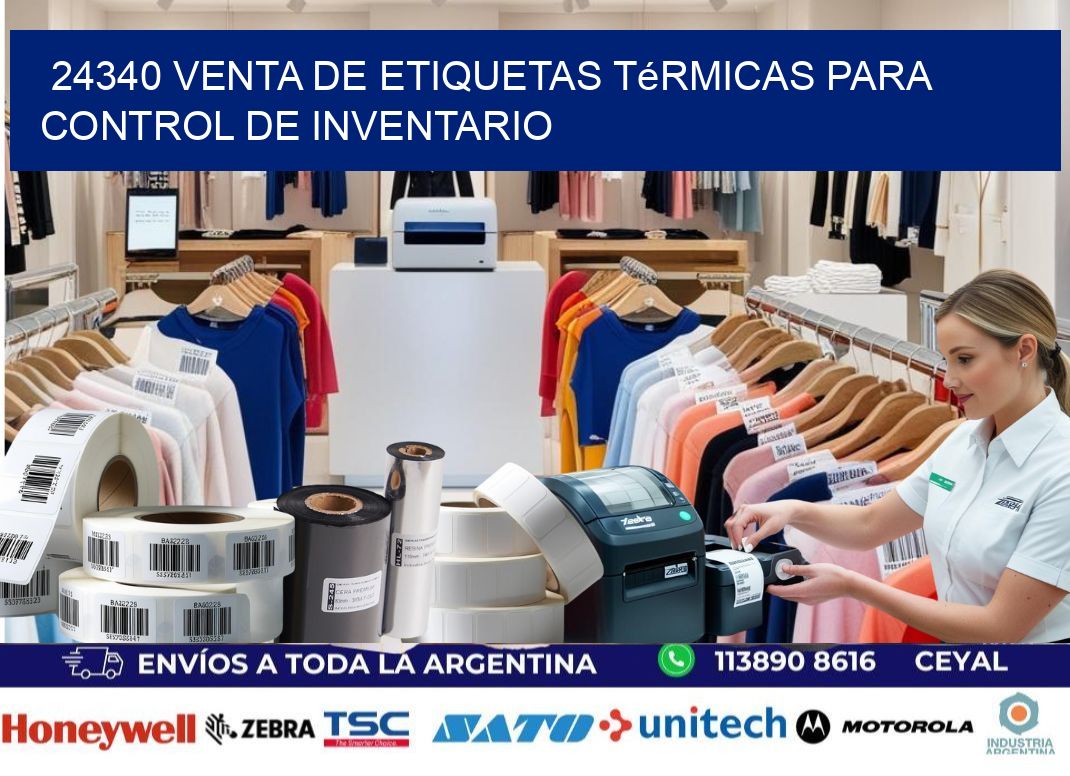 24340 venta de etiquetas térmicas para control de inventario