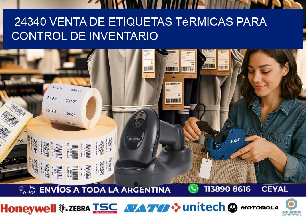 24340 venta de etiquetas térmicas para control de inventario