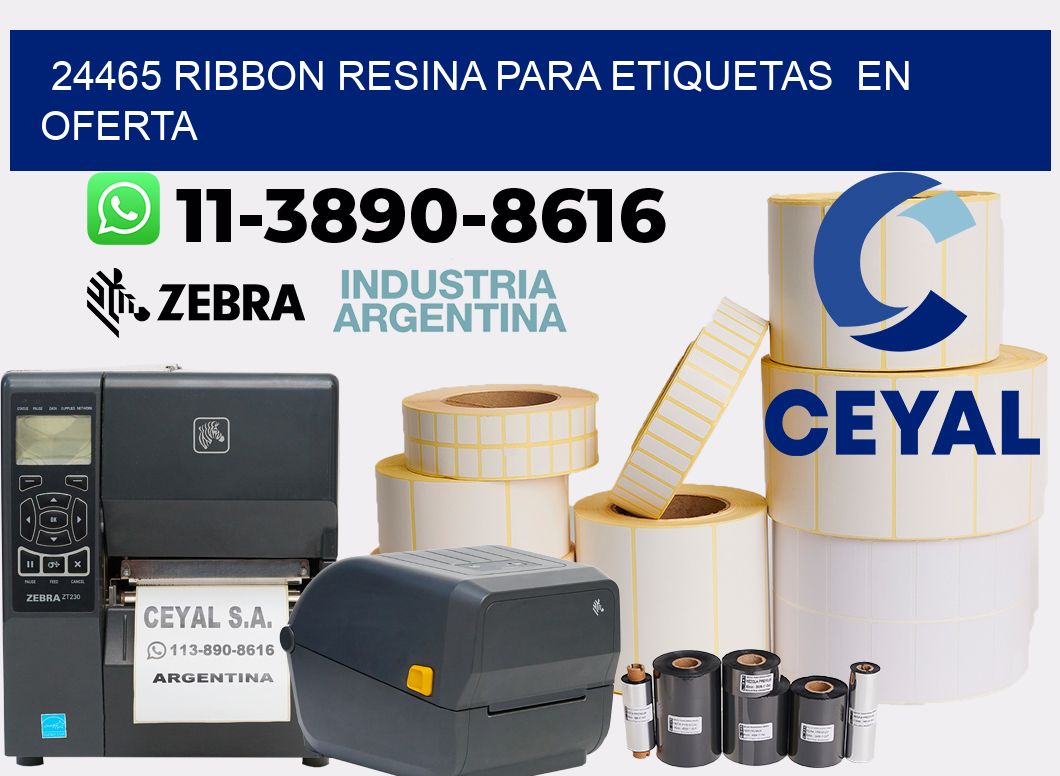 24465 ribbon resina para etiquetas  en oferta