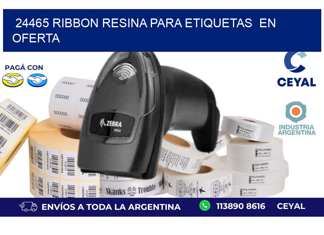 24465 ribbon resina para etiquetas  en oferta