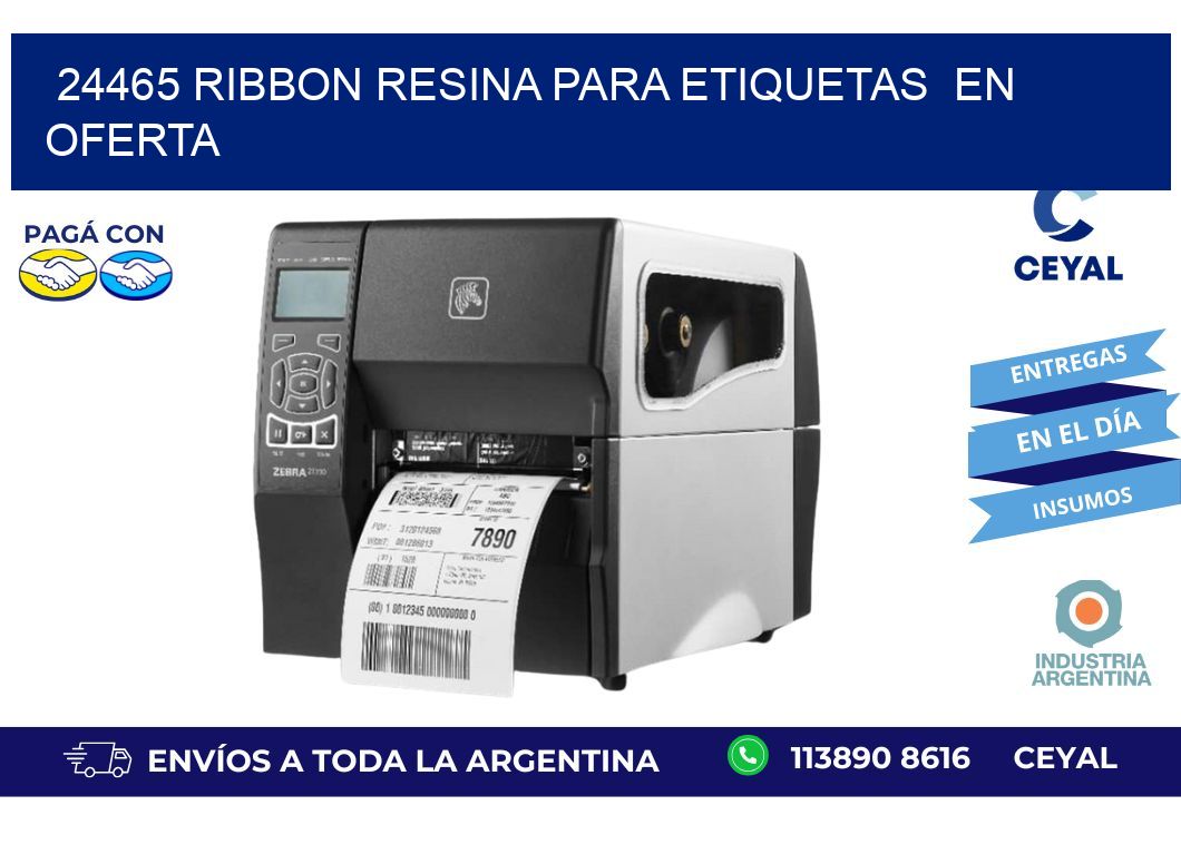 24465 ribbon resina para etiquetas  en oferta