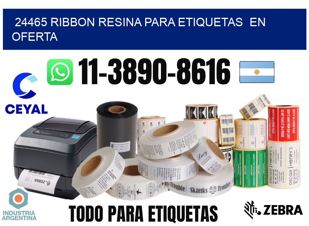 24465 ribbon resina para etiquetas  en oferta