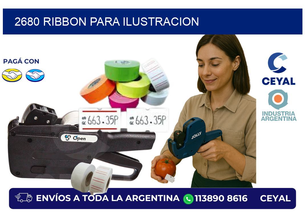 2680 ribbon para ilustracion