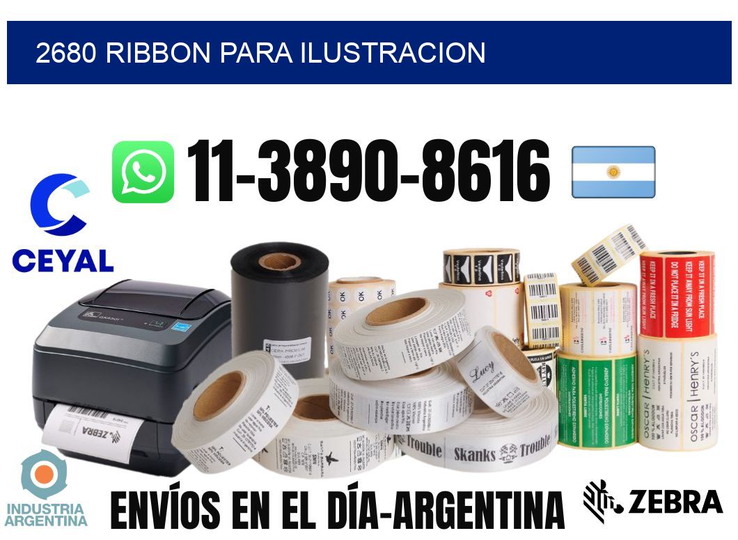 2680 ribbon para ilustracion