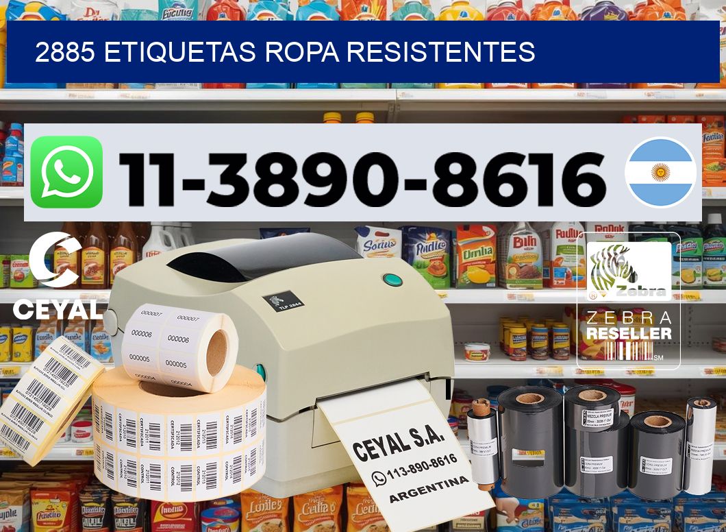 2885 Etiquetas ropa resistentes