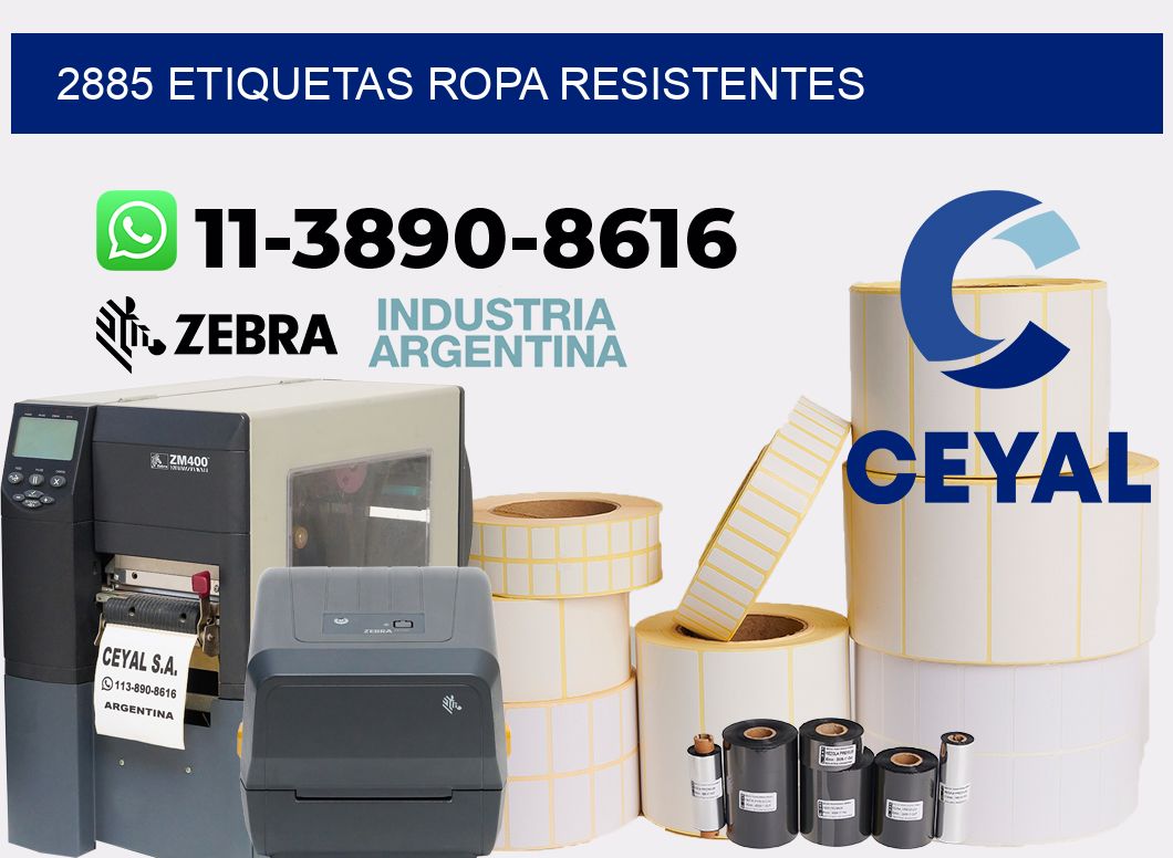 2885 Etiquetas ropa resistentes