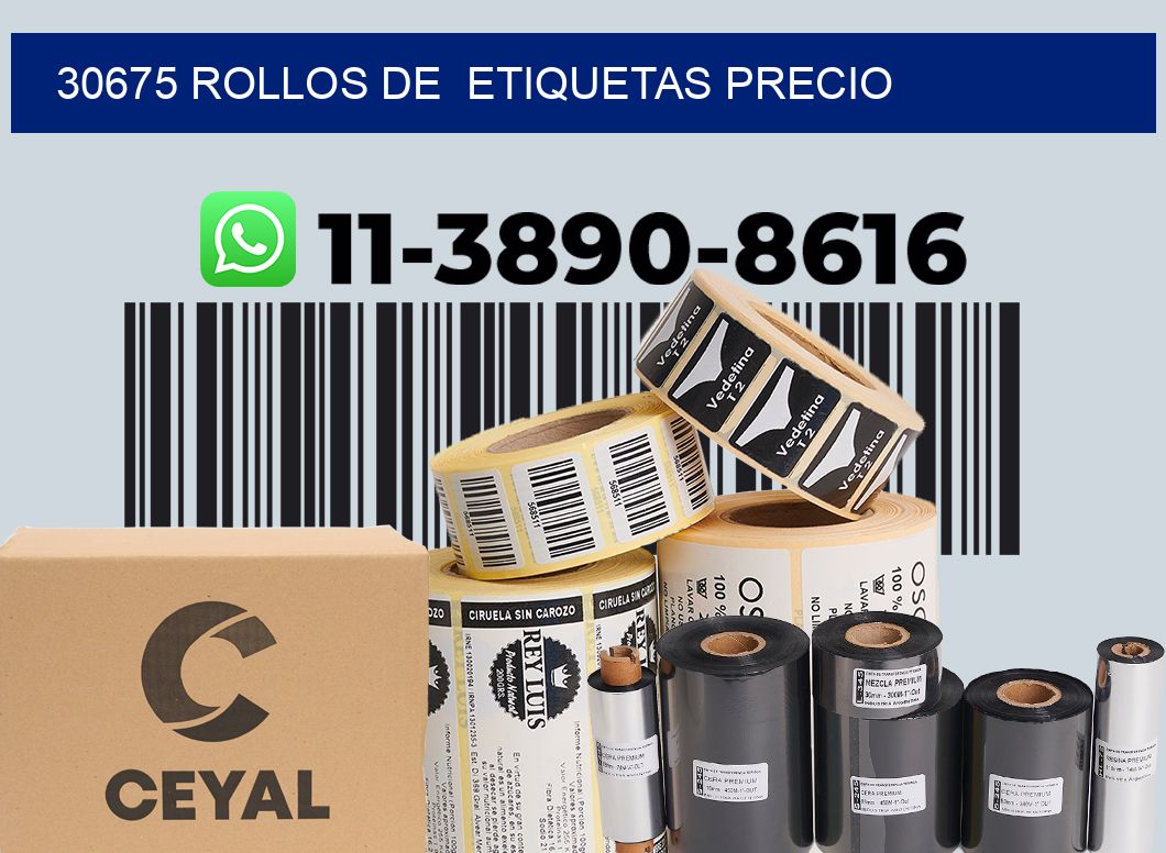 30675 rollos de etiquetas precio