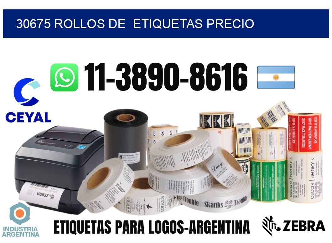 30675 rollos de etiquetas precio