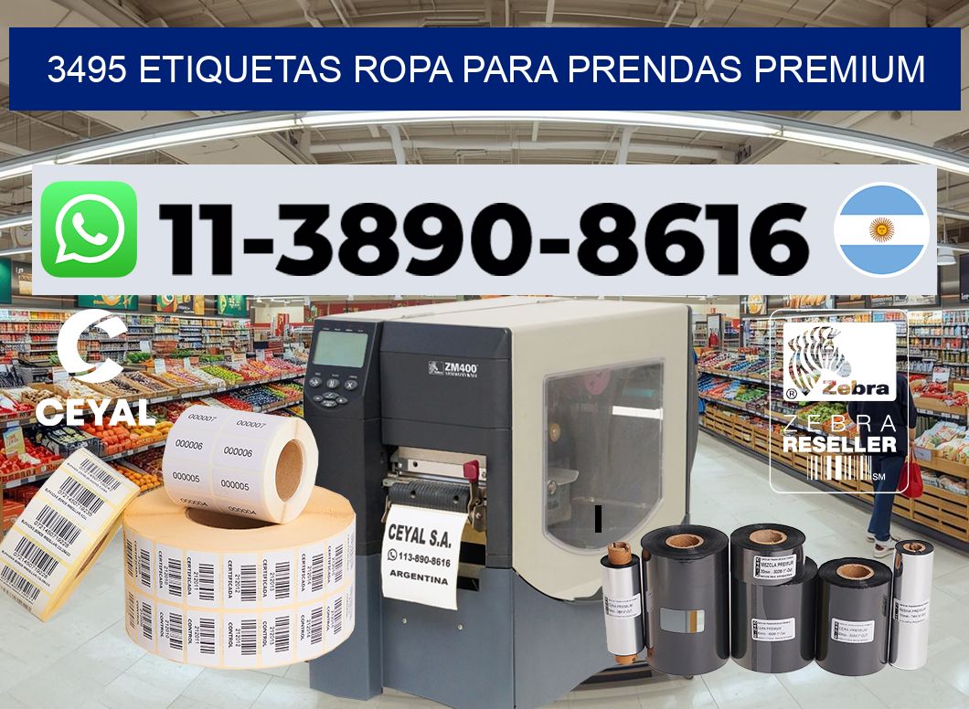 3495 Etiquetas ropa para prendas premium
