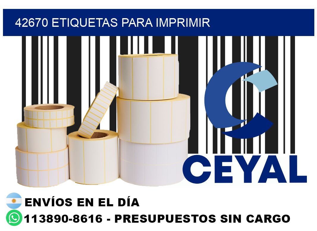 42670 etiquetas para imprimir