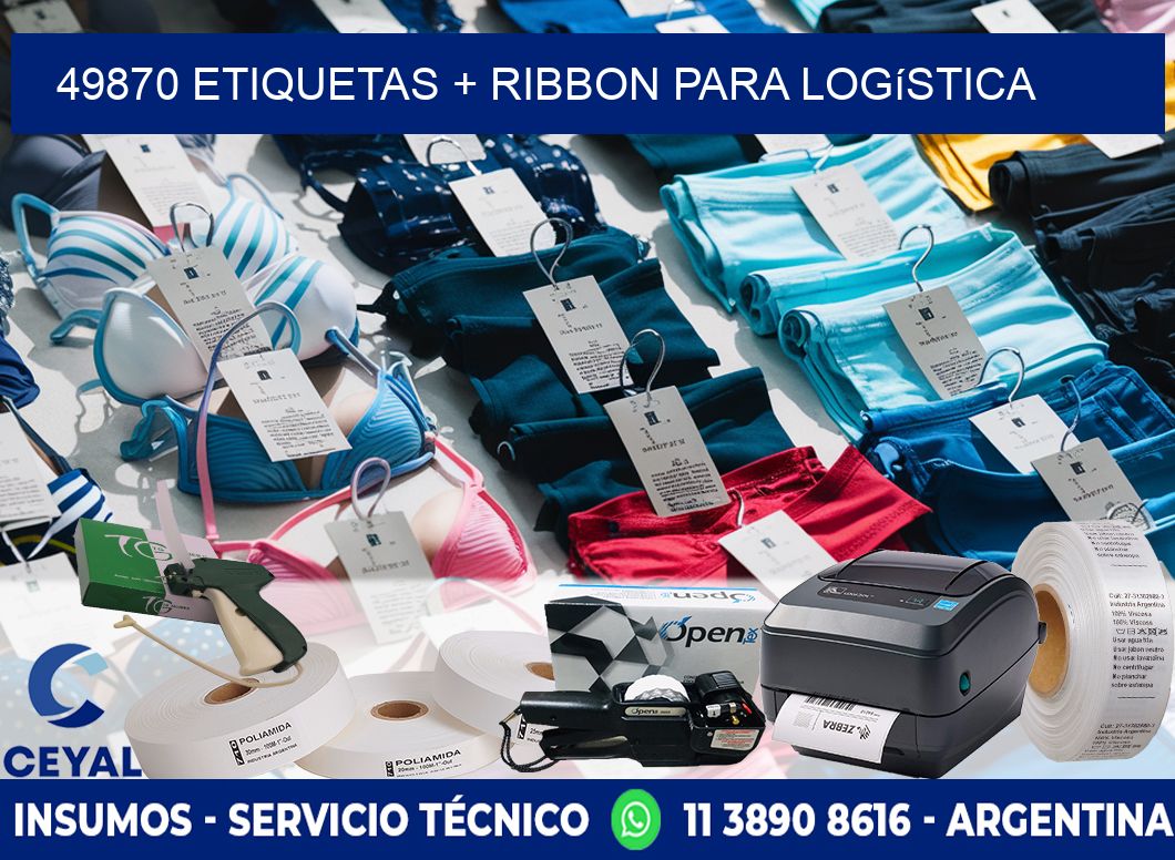 49870 etiquetas + ribbon para logística