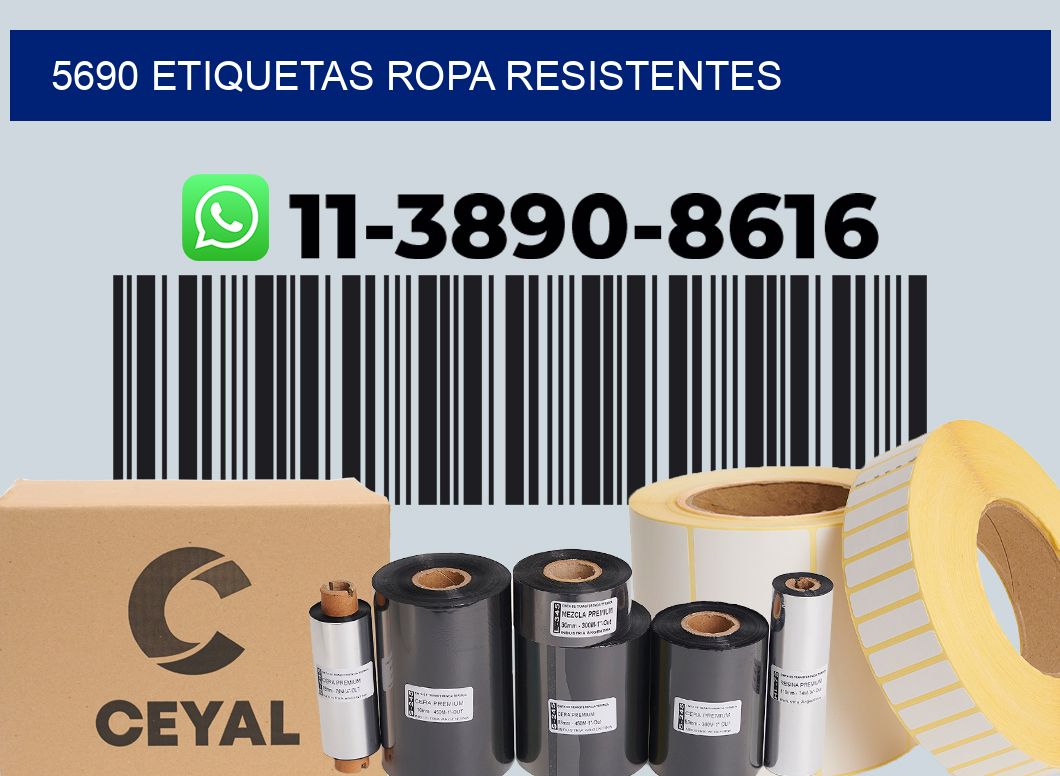 5690 Etiquetas ropa resistentes