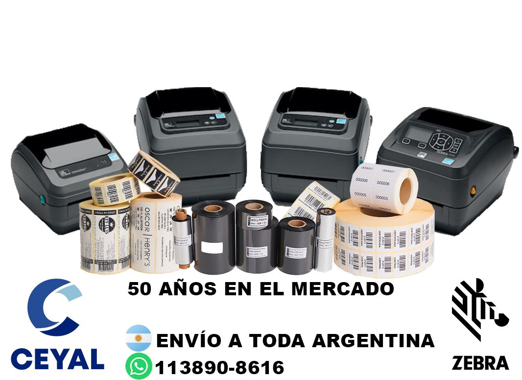 62800 etiquetas industriales para zebra zt230 resistencia total