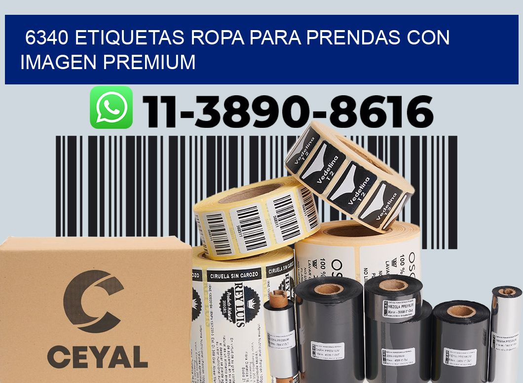 6340 Etiquetas ropa para prendas con imagen premium