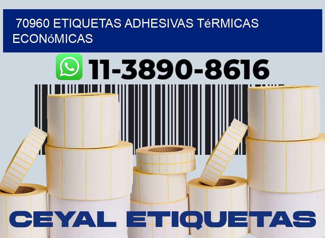 70960 etiquetas adhesivas térmicas económicas