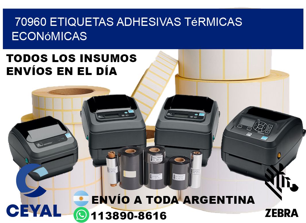 70960 etiquetas adhesivas térmicas económicas
