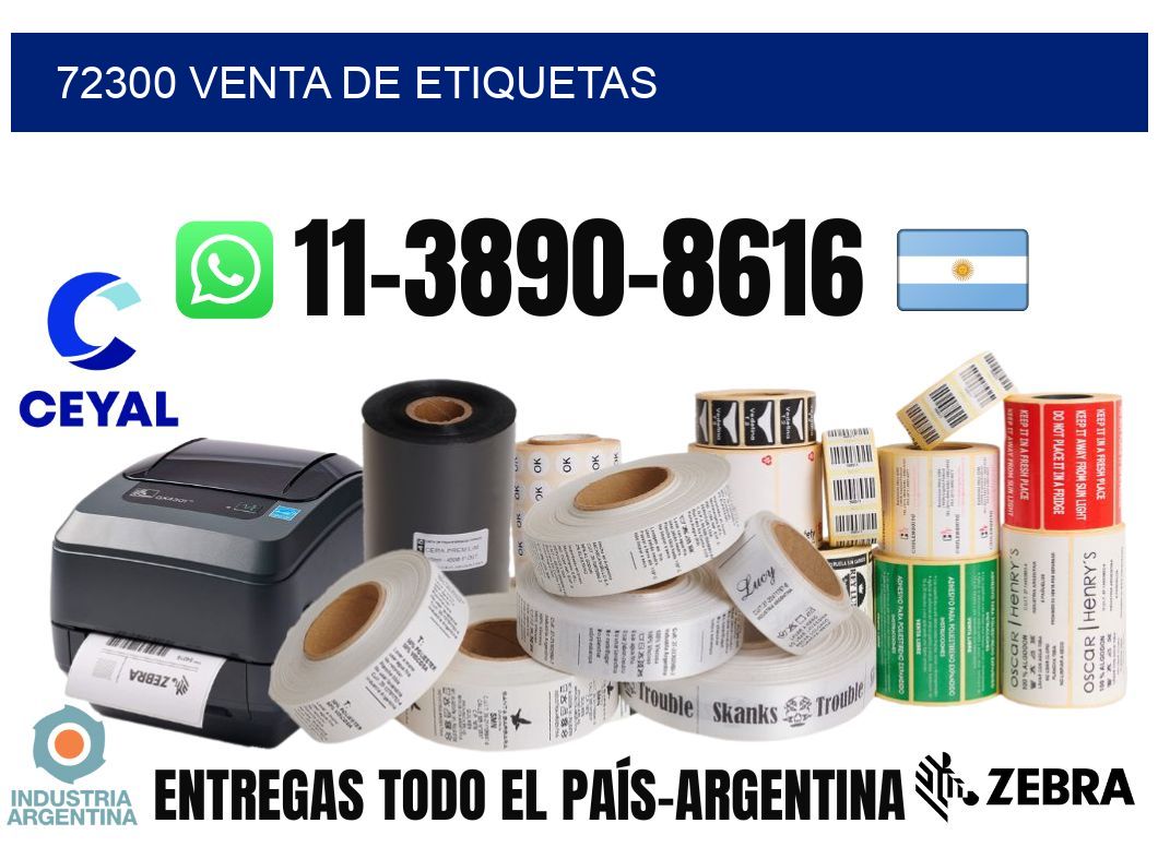 72300 venta de etiquetas