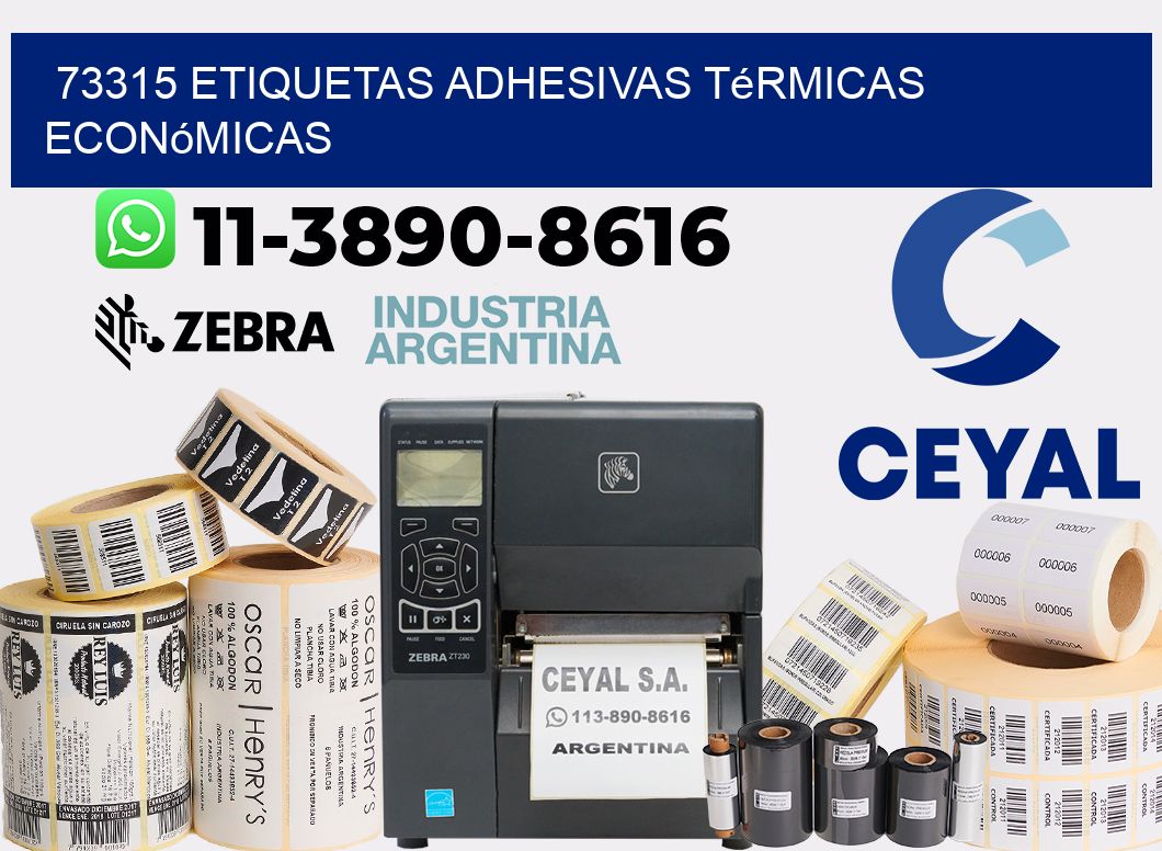73315 etiquetas adhesivas térmicas económicas