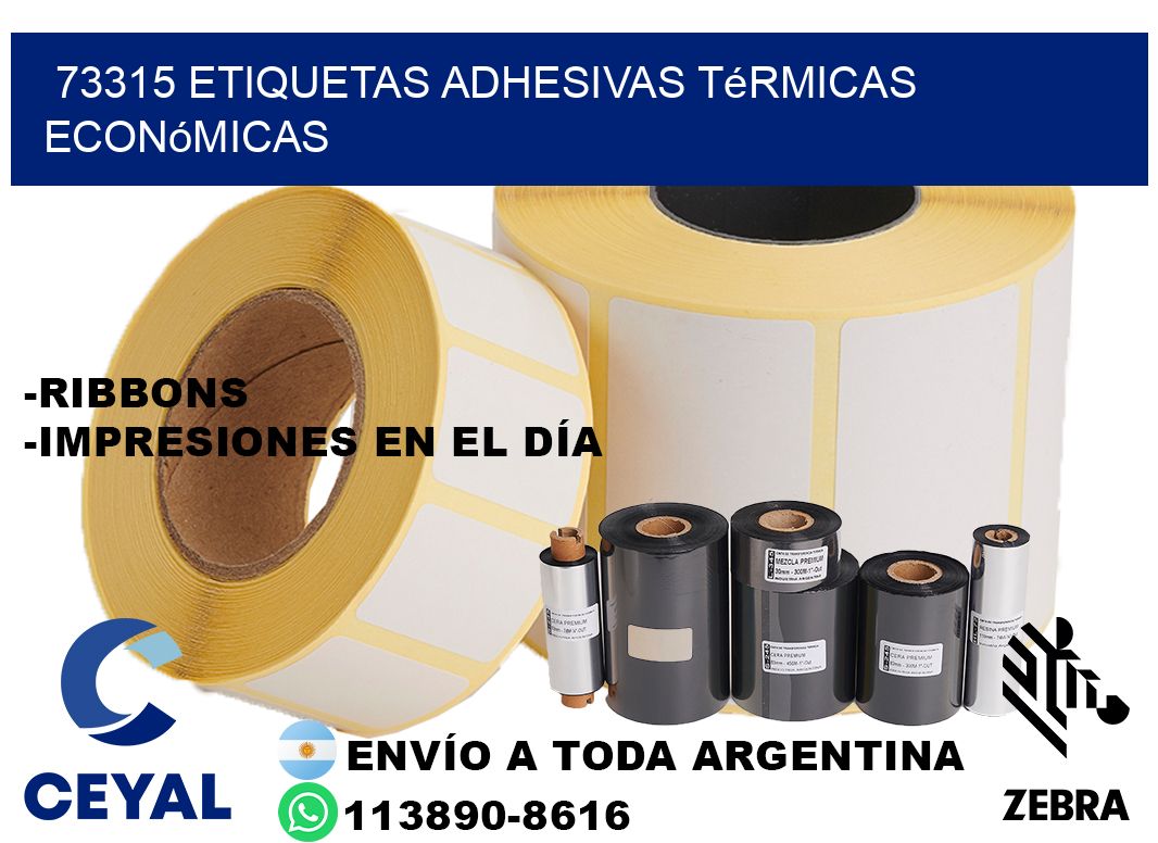 73315 etiquetas adhesivas térmicas económicas