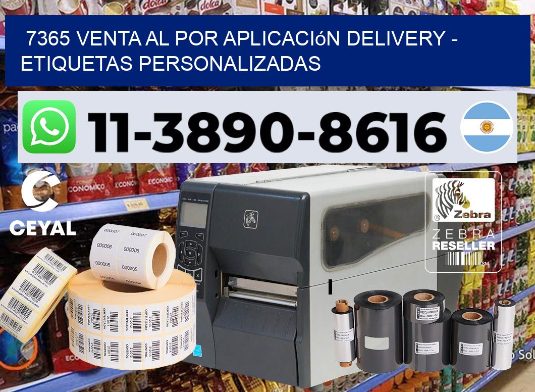 7365 Venta al Por Aplicación delivery – Etiquetas Personalizadas