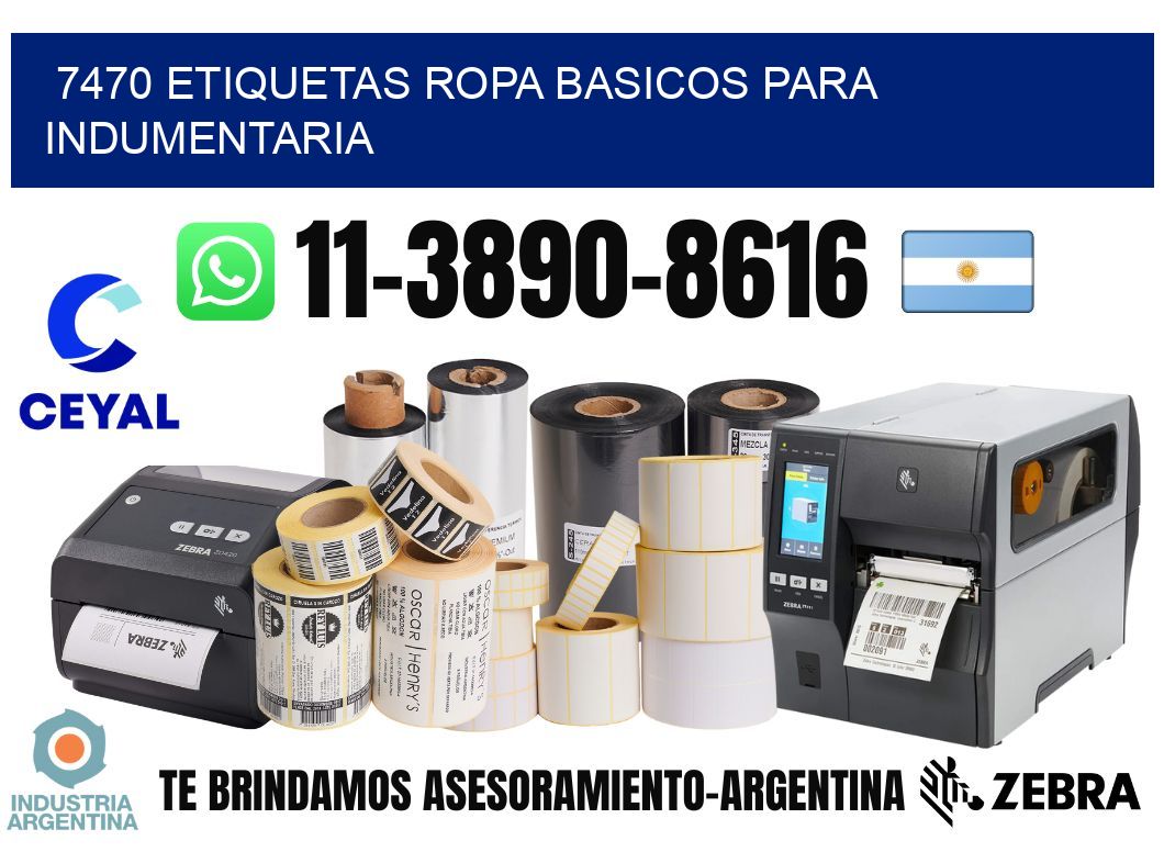 7470 Etiquetas ropa basicos para indumentaria
