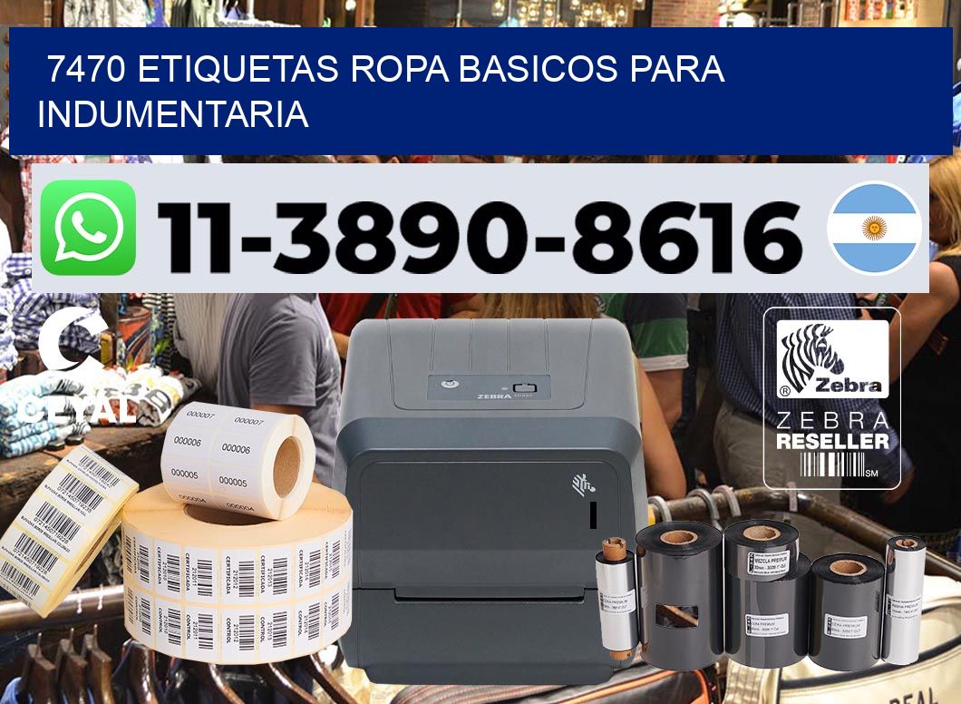 7470 Etiquetas ropa basicos para indumentaria