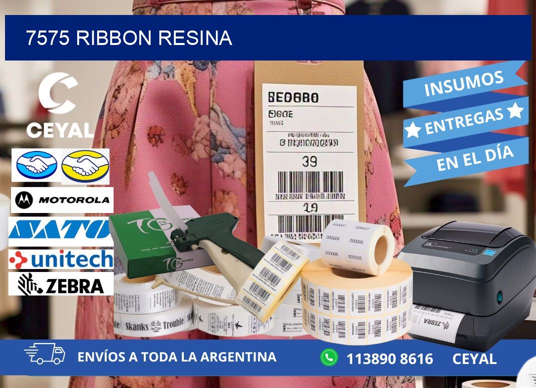 7575 ribbon resina