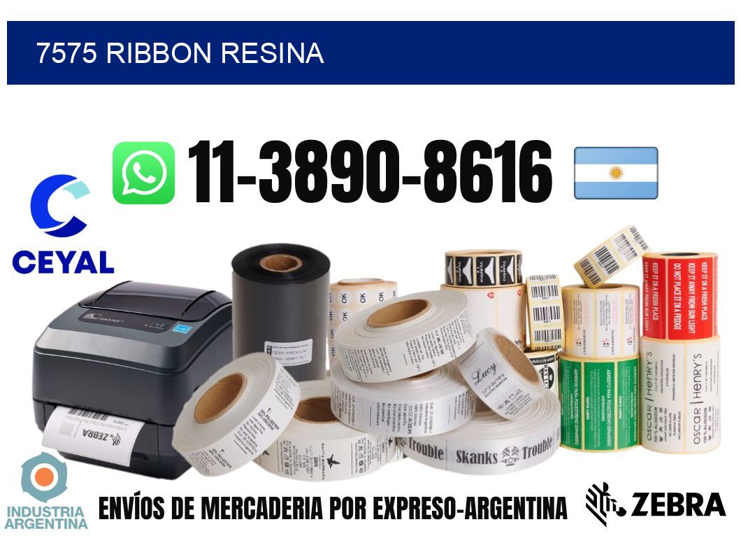 7575 ribbon resina