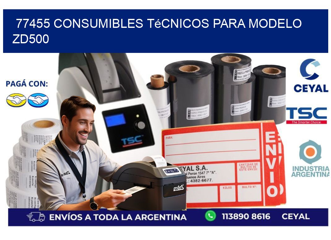 77455 consumibles técnicos para modelo zd500
