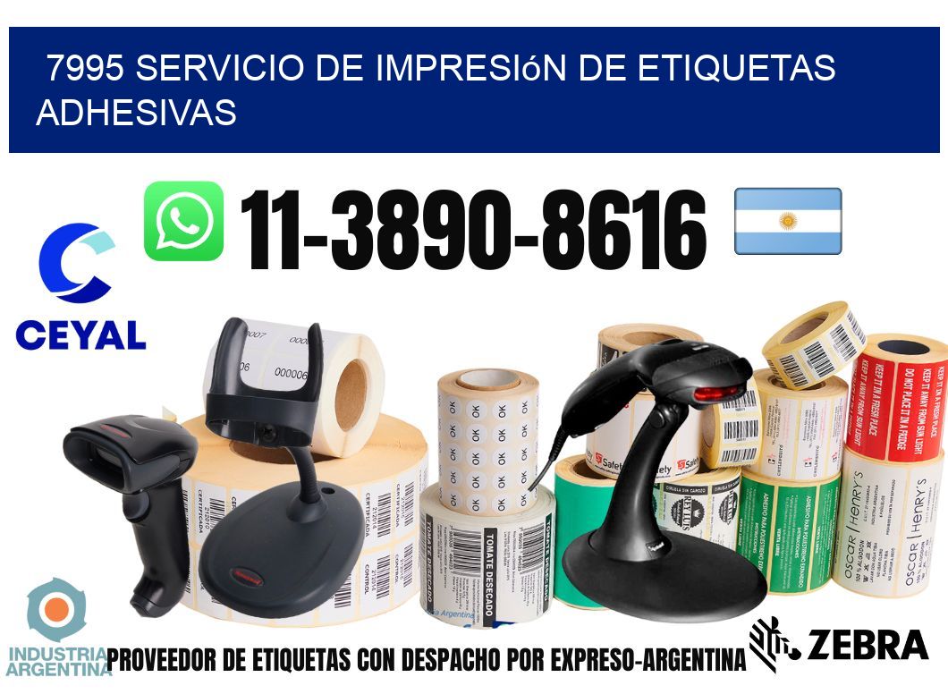 7995 Servicio de impresión de etiquetas adhesivas