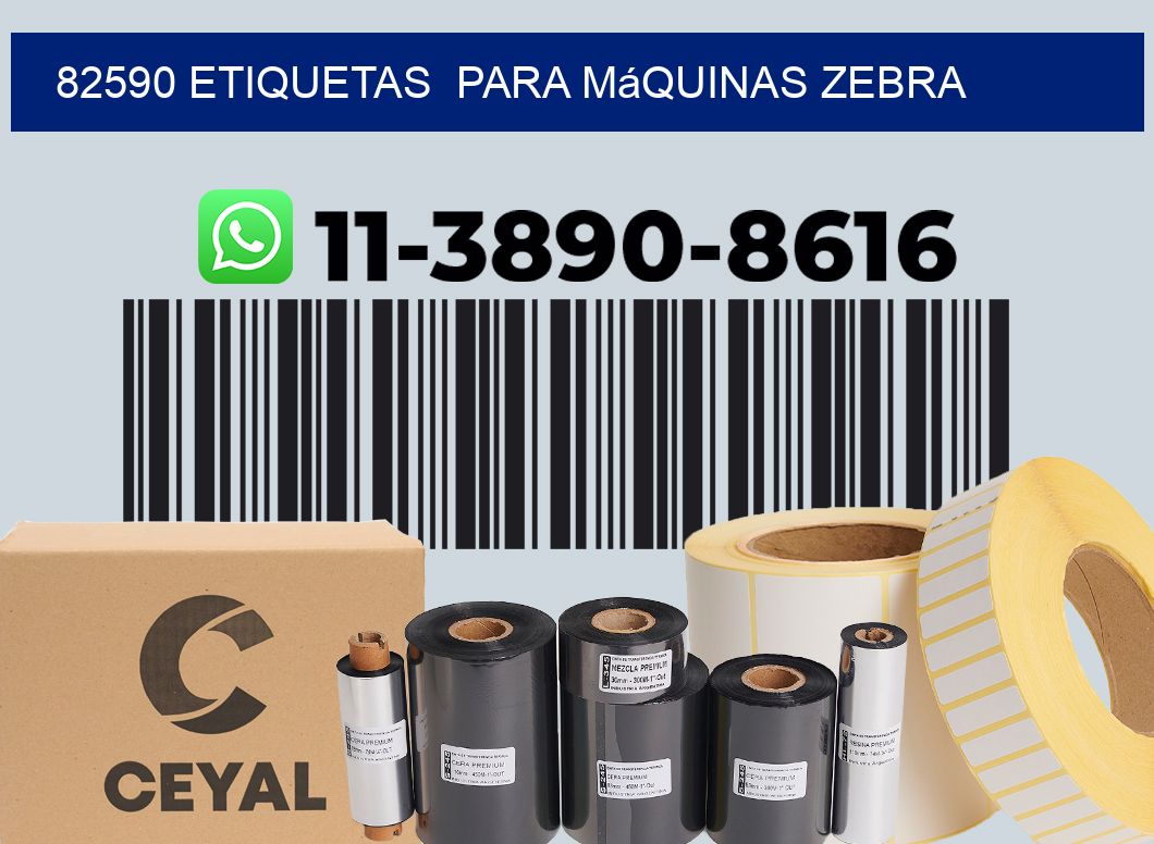 82590 etiquetas para máquinas Zebra