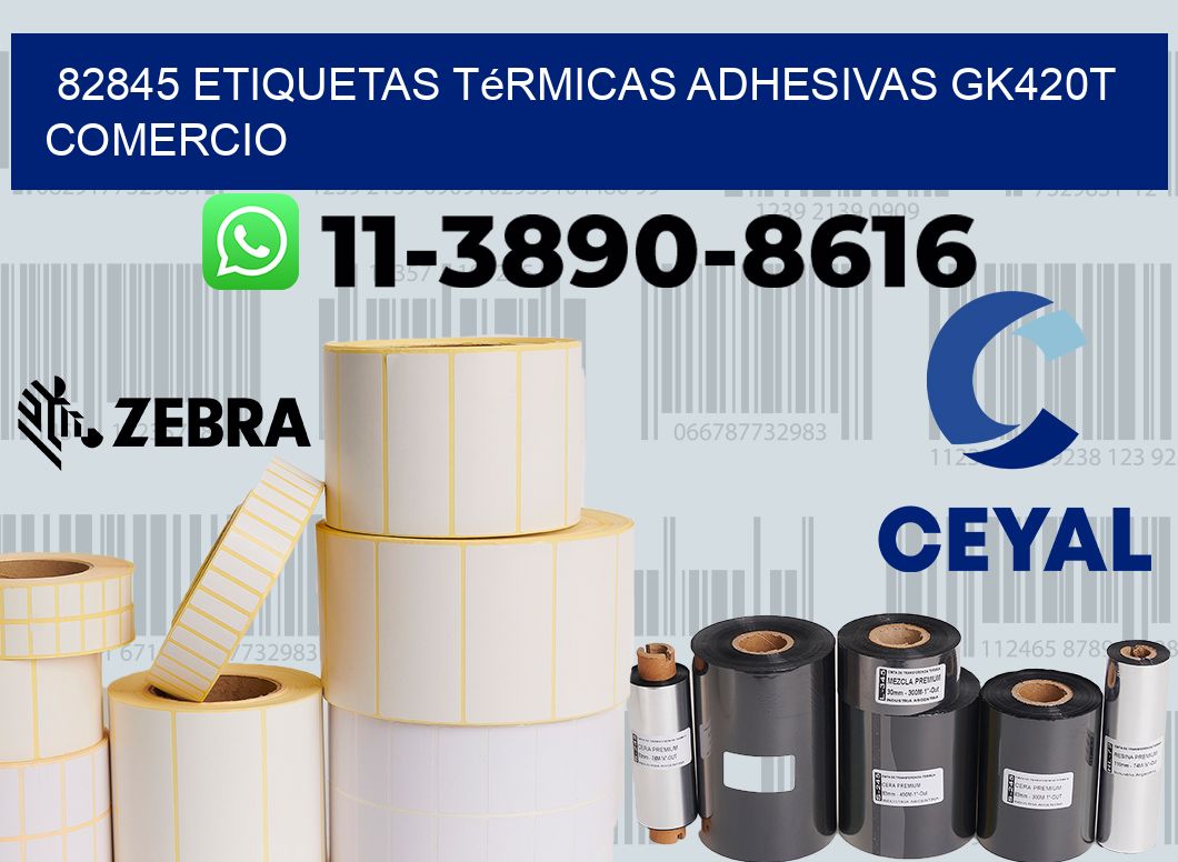 82845 etiquetas térmicas adhesivas gk420t comercio