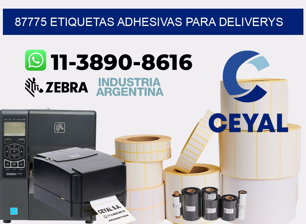 87775 etiquetas adhesivas para deliverys