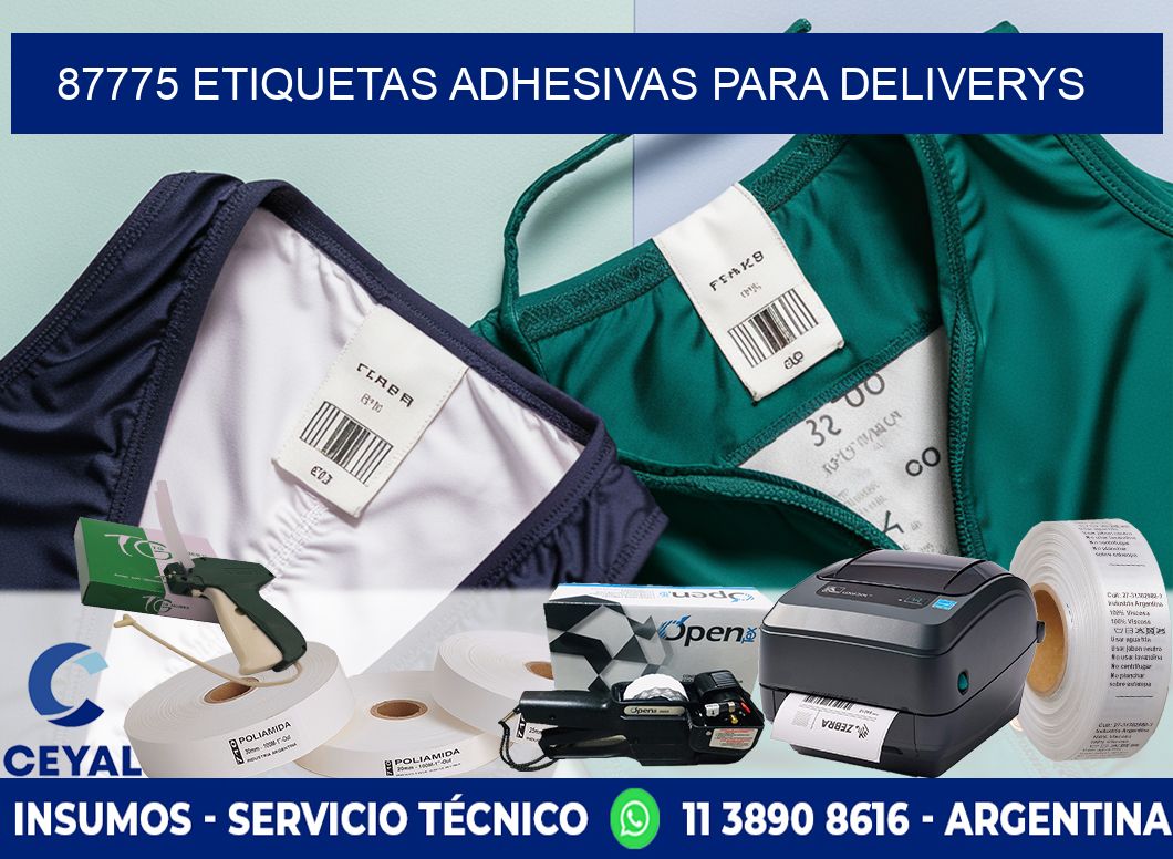 87775 etiquetas adhesivas para deliverys