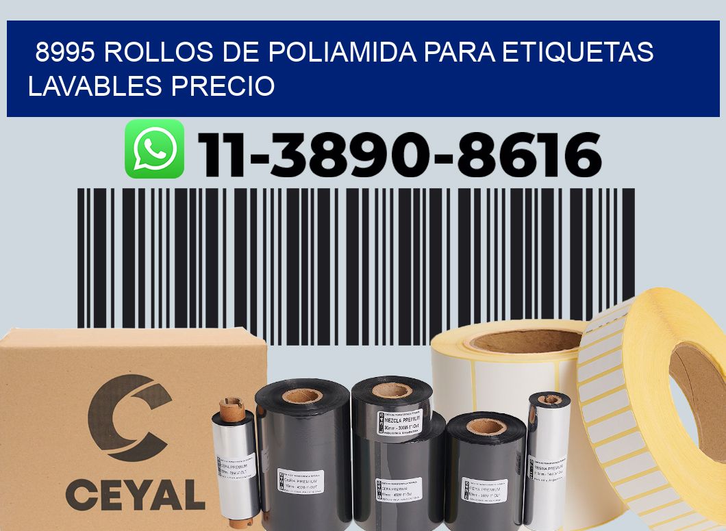 8995 rollos de poliamida para etiquetas lavables precio