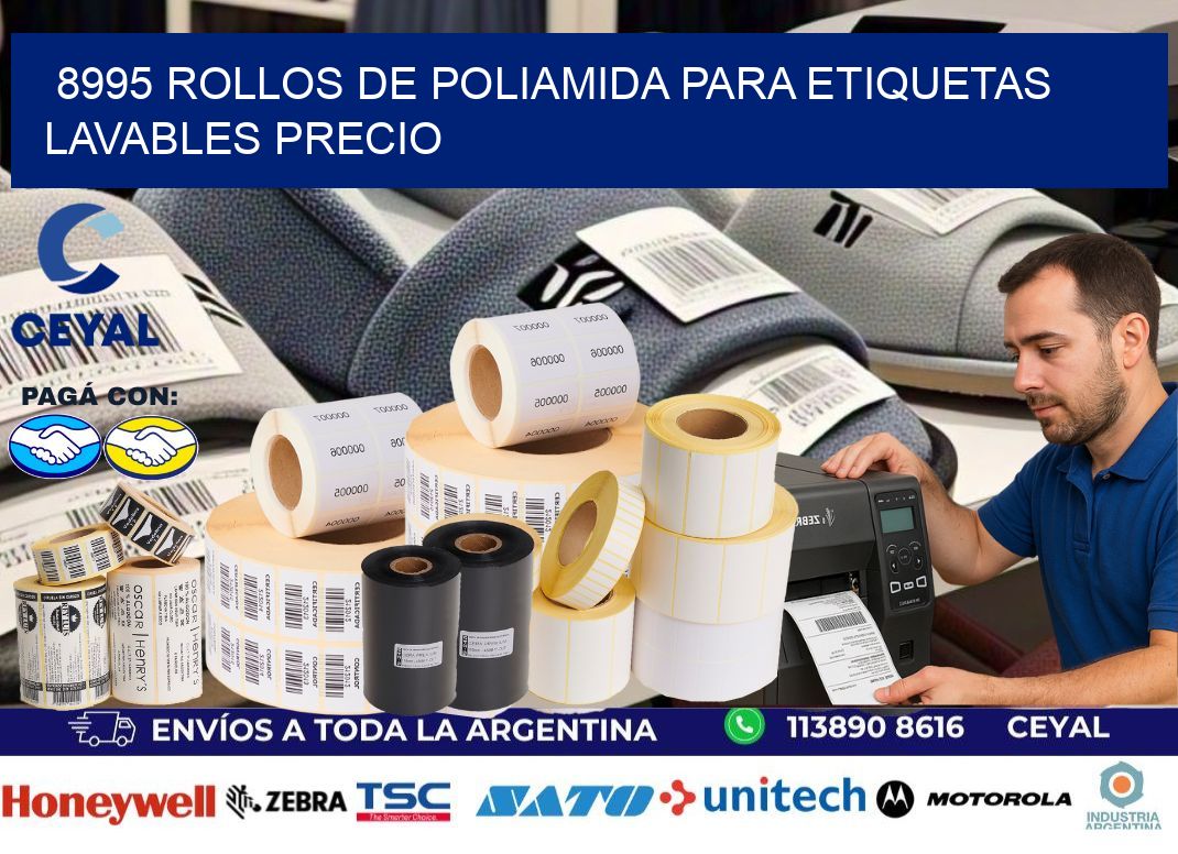 8995 rollos de poliamida para etiquetas lavables precio