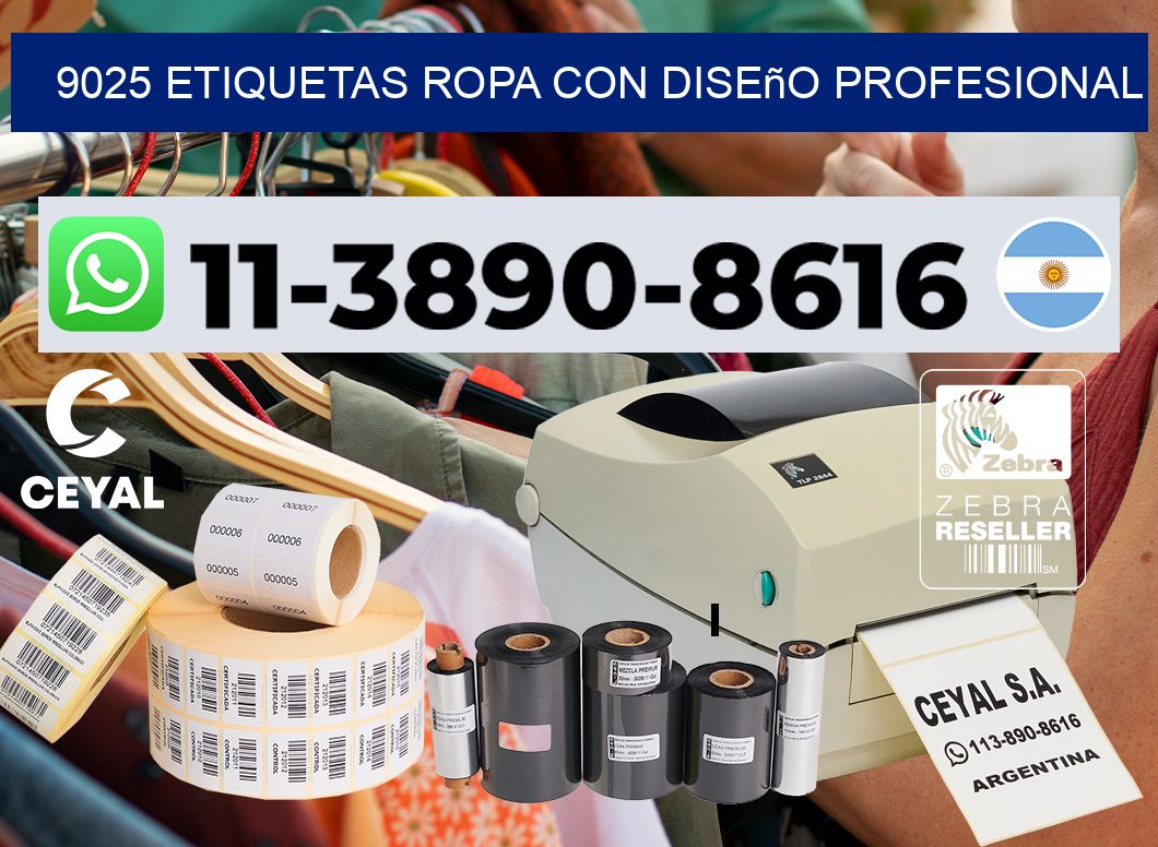 9025 Etiquetas ropa con diseño profesional
