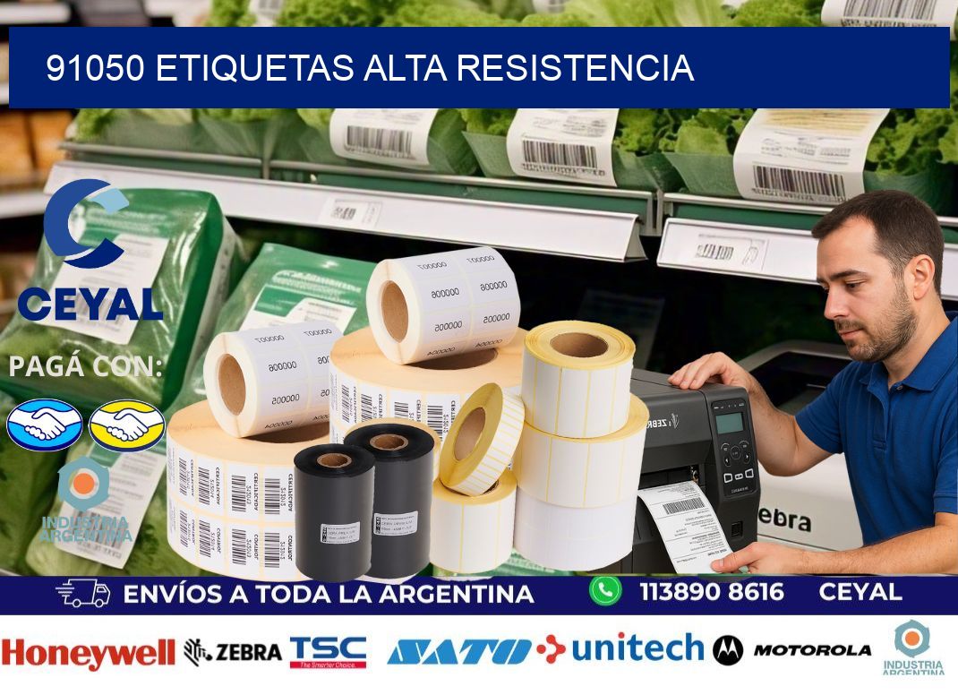 91050 etiquetas alta resistencia