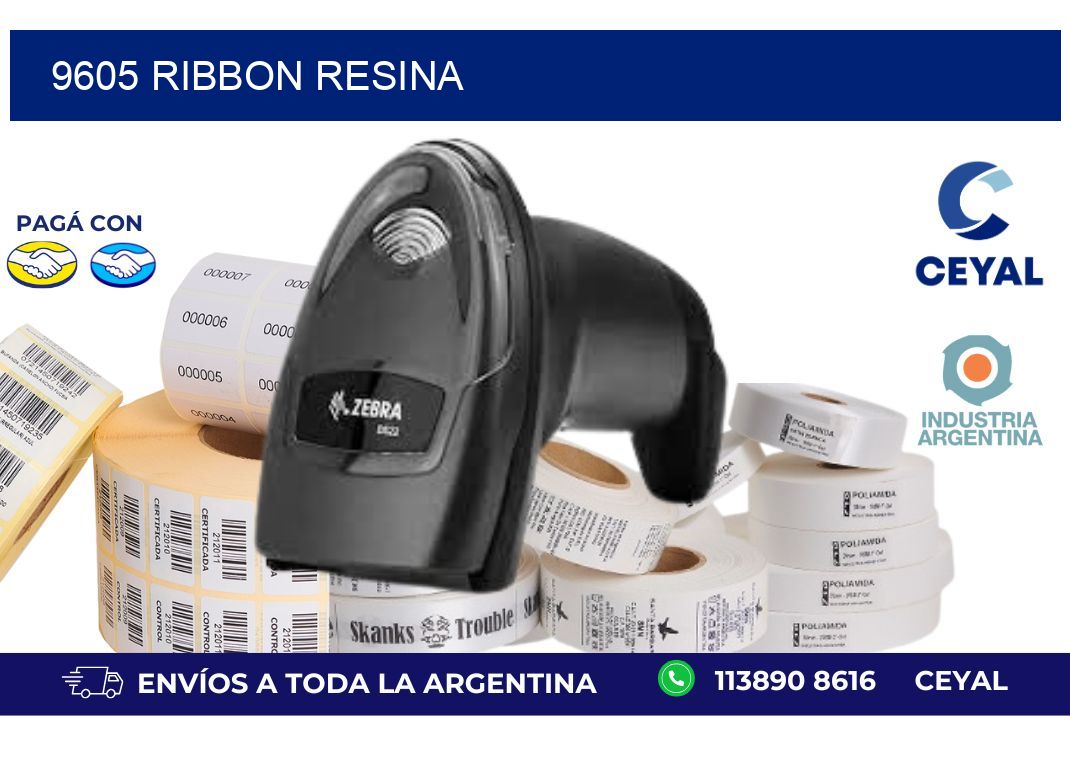 9605 ribbon resina
