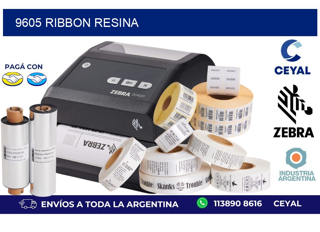 9605 ribbon resina