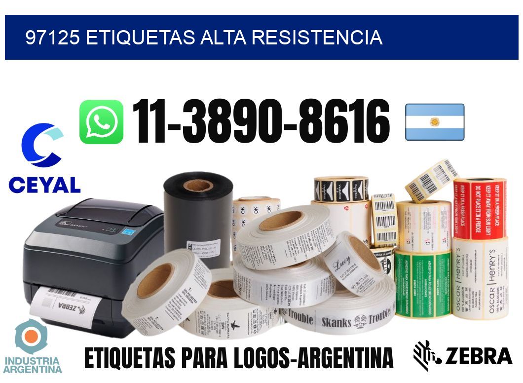 97125 etiquetas alta resistencia