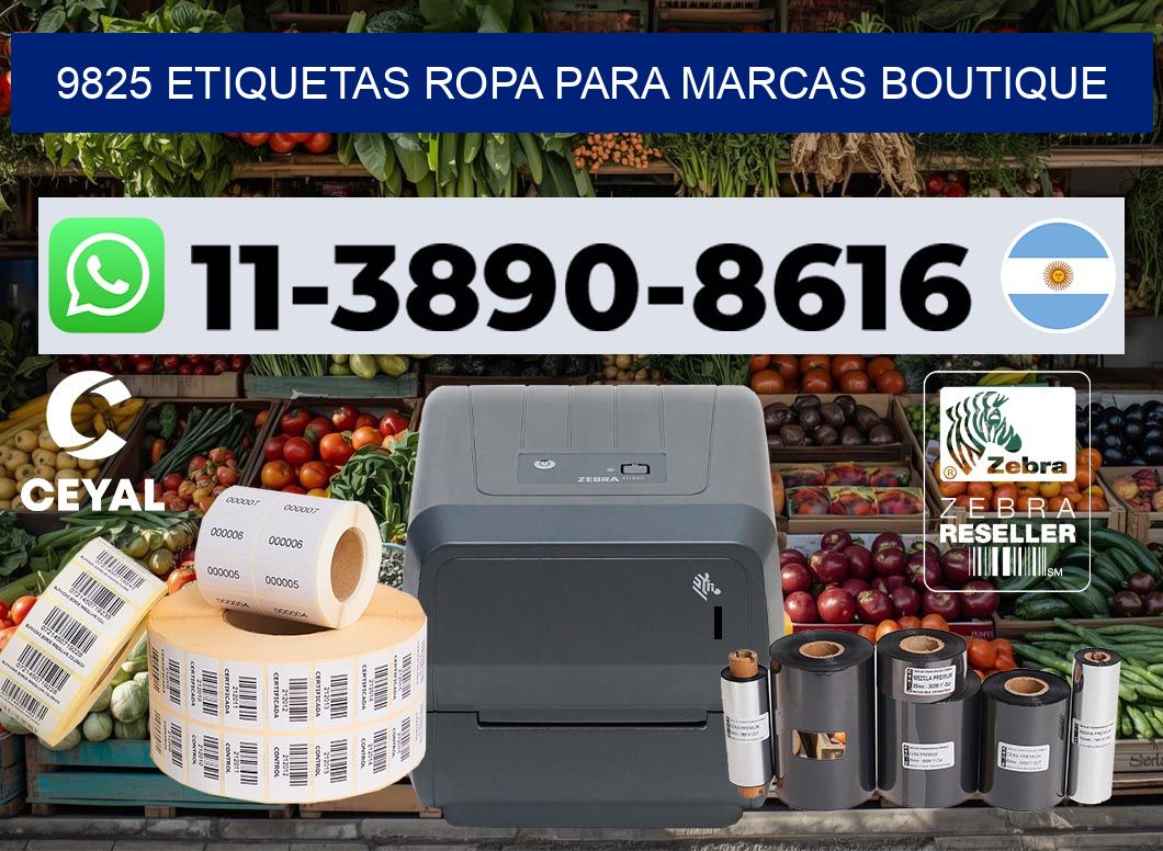 9825 Etiquetas ropa para marcas boutique