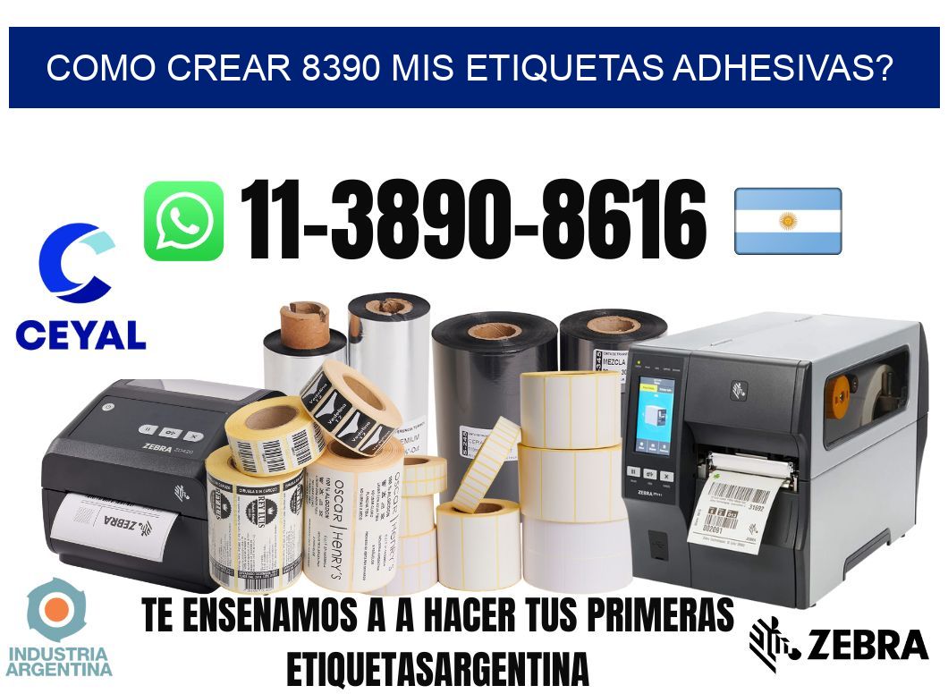 como crear 8390 mis etiquetas adhesivas?