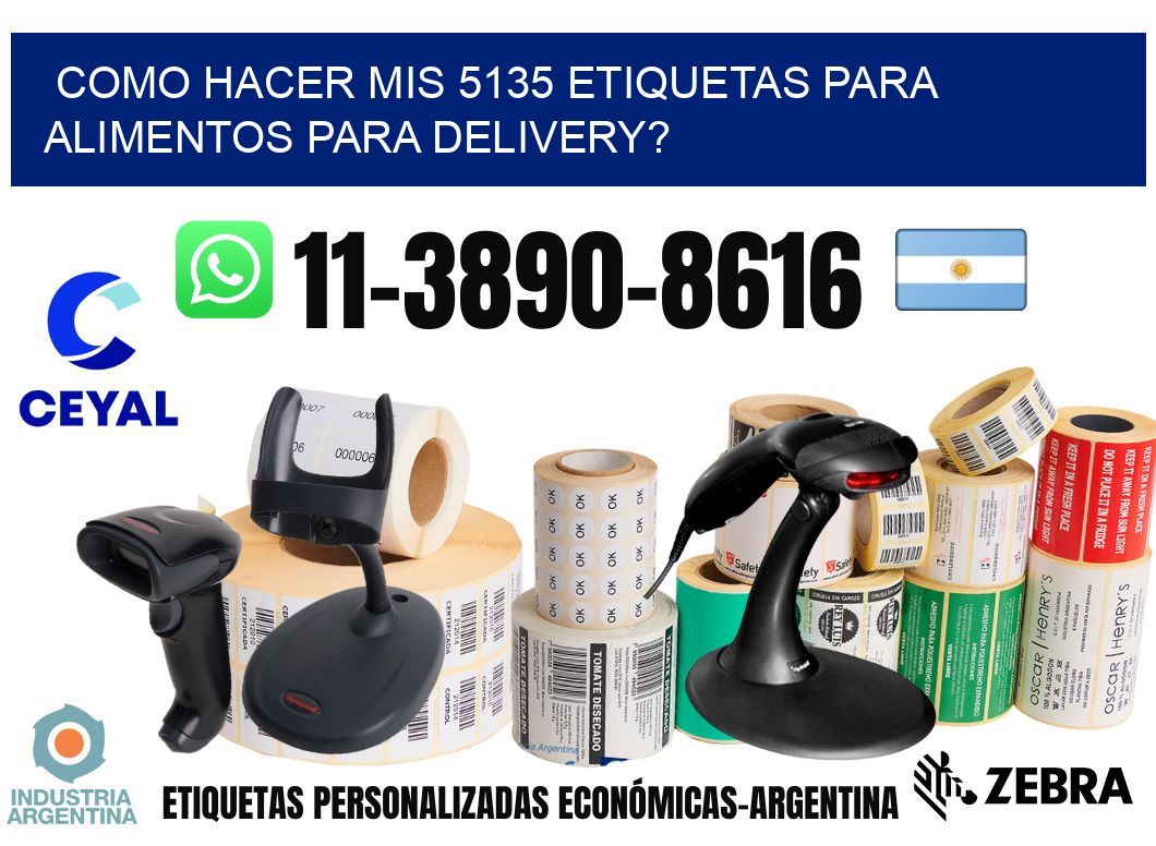 como hacer mis 5135 etiquetas para alimentos para delivery?